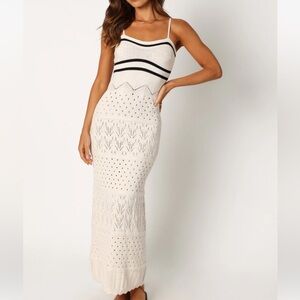 Petal & Pup Cream and Black Knit Dress